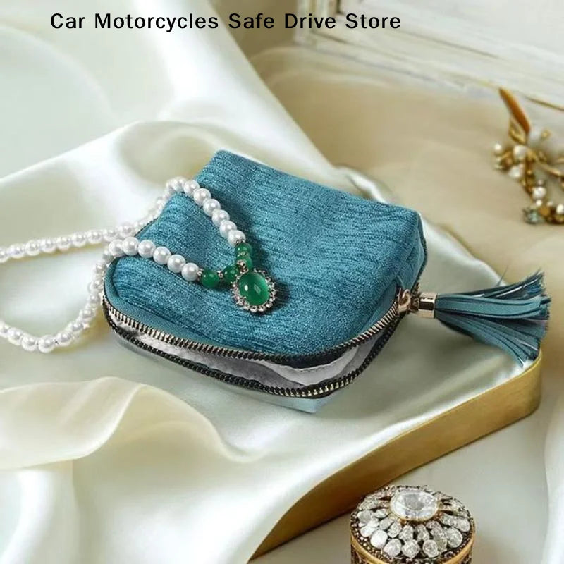 5-Layer Jewelry Storage Bag Velvet Pouch Bags Watch Bracelet Rings