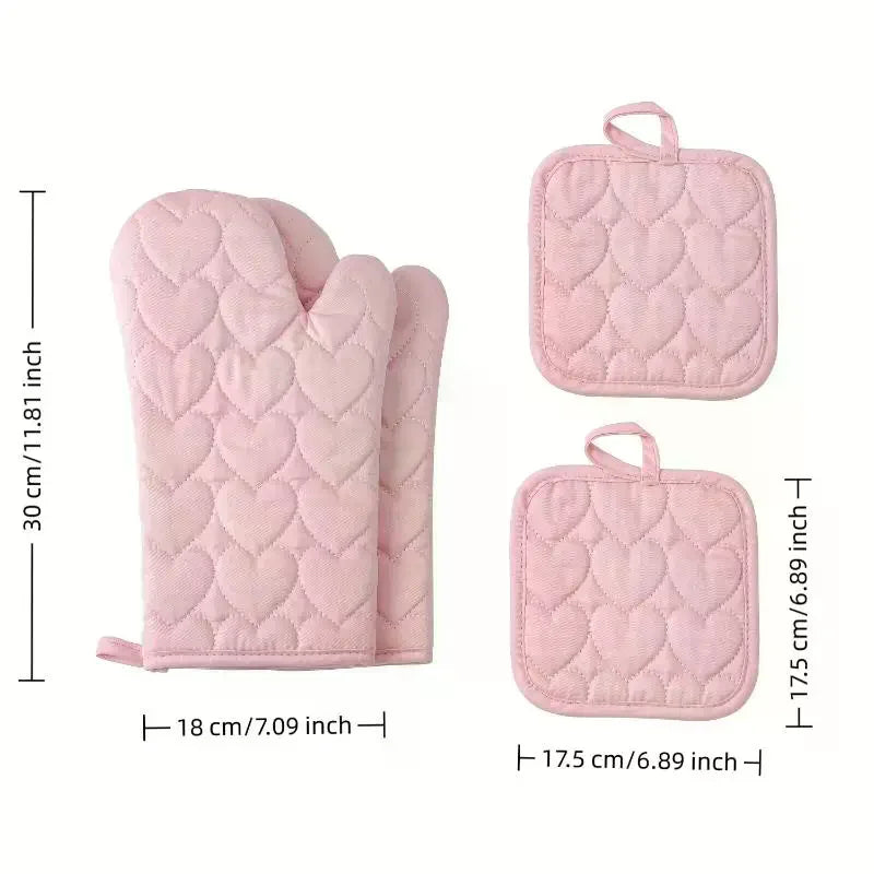 Kitchen Potholders Pad Stove Oven Gloves Mitts Heat Resistant Thermal Zpaxo