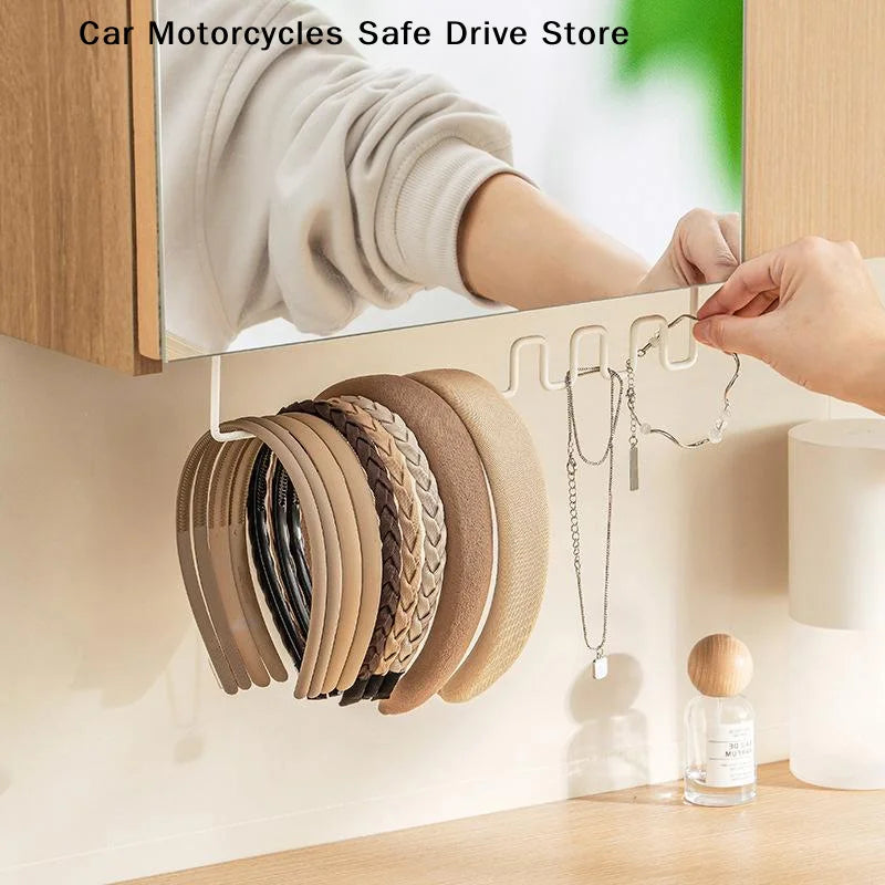 CMPunch-free Over Cabinet Hanging Storage Rack No Drill Installation