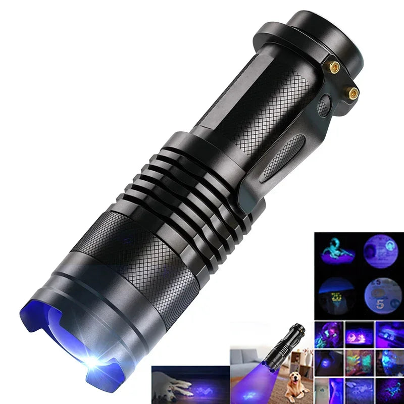 UV LED Blacklight Flashlight 395nm – Pet Stain & Scorpion Detector UV Blacklight Flashlight Zpaxo