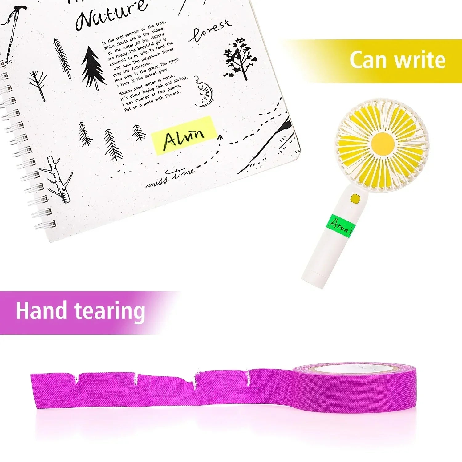 6-Pack UV Black Light Fluorescent Self-Adhesive Tape – DIY Fluorescent Craft Tape Zpaxo