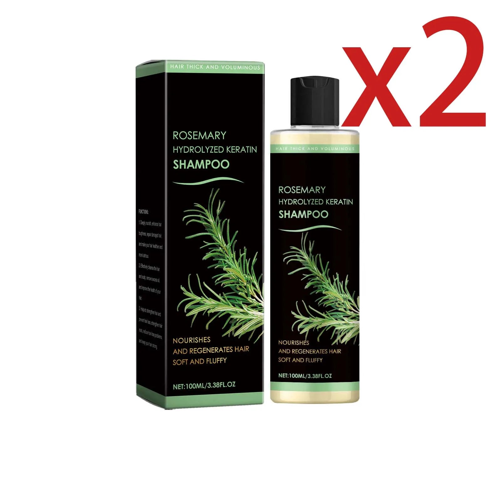 Rosemary Dense Hair Shampoo – Nourishing, Oil-Control & Anti Hair Loss Hair Care Shampoo Zpaxo 2x100ml 1