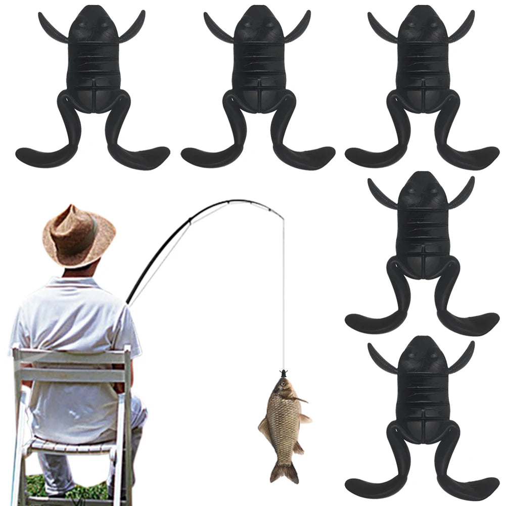 Frog Soft Bait Realistic Lure Attractive Fishing Saltwater Freshwater