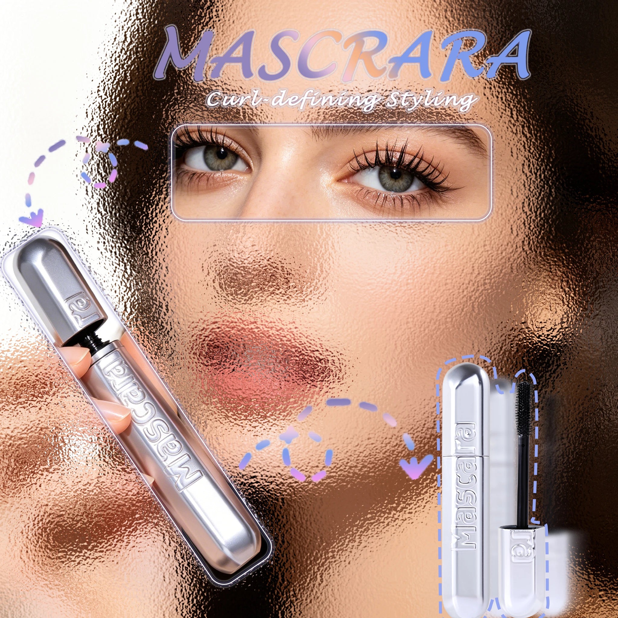 Waterproof Mascara Long Curly Long-lasting Silky Smooth Natural Zpaxo