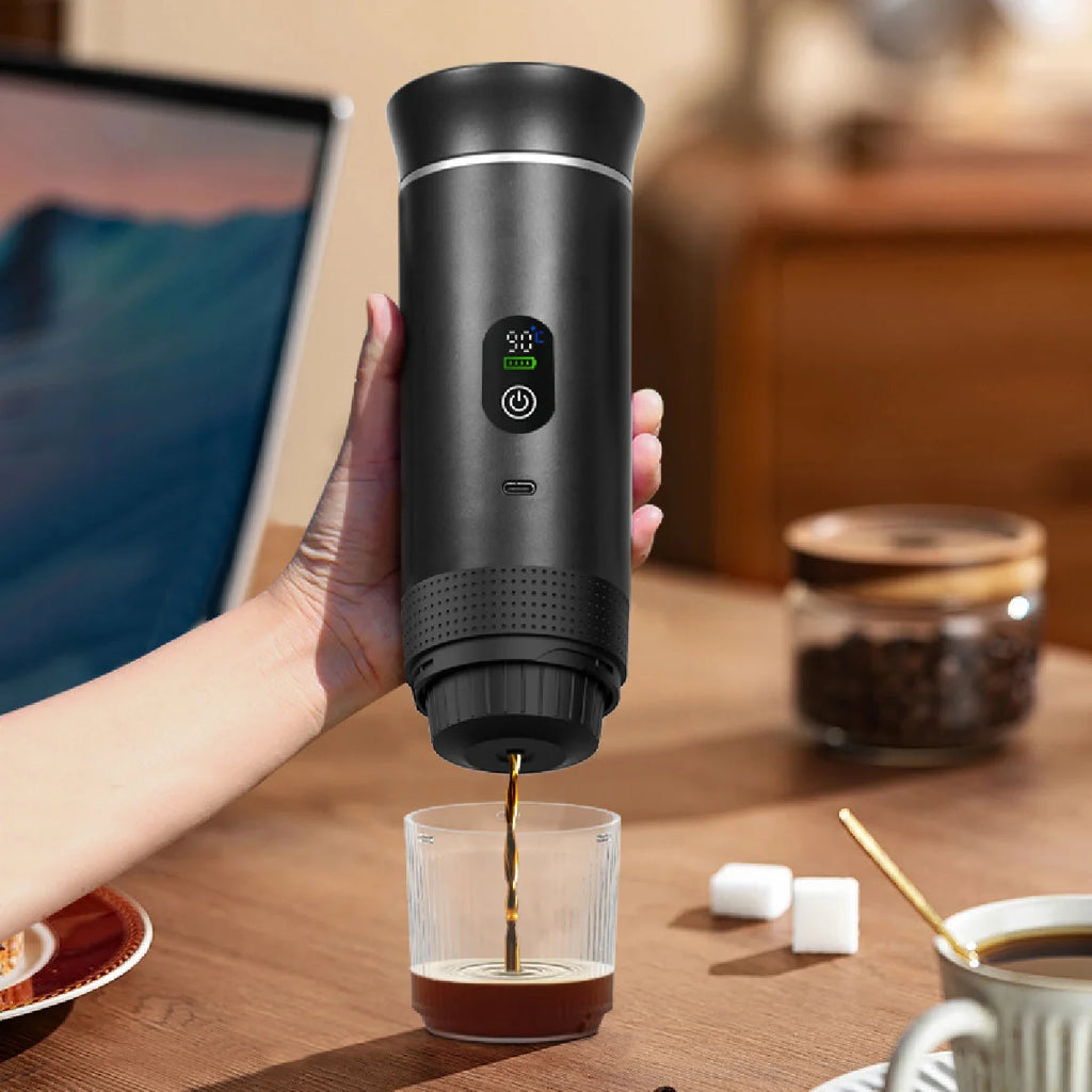 Portable Rechargeable Capsule Espresso Maker – 3-in-1 Outdoor Portable Espresso Maker Zpaxo