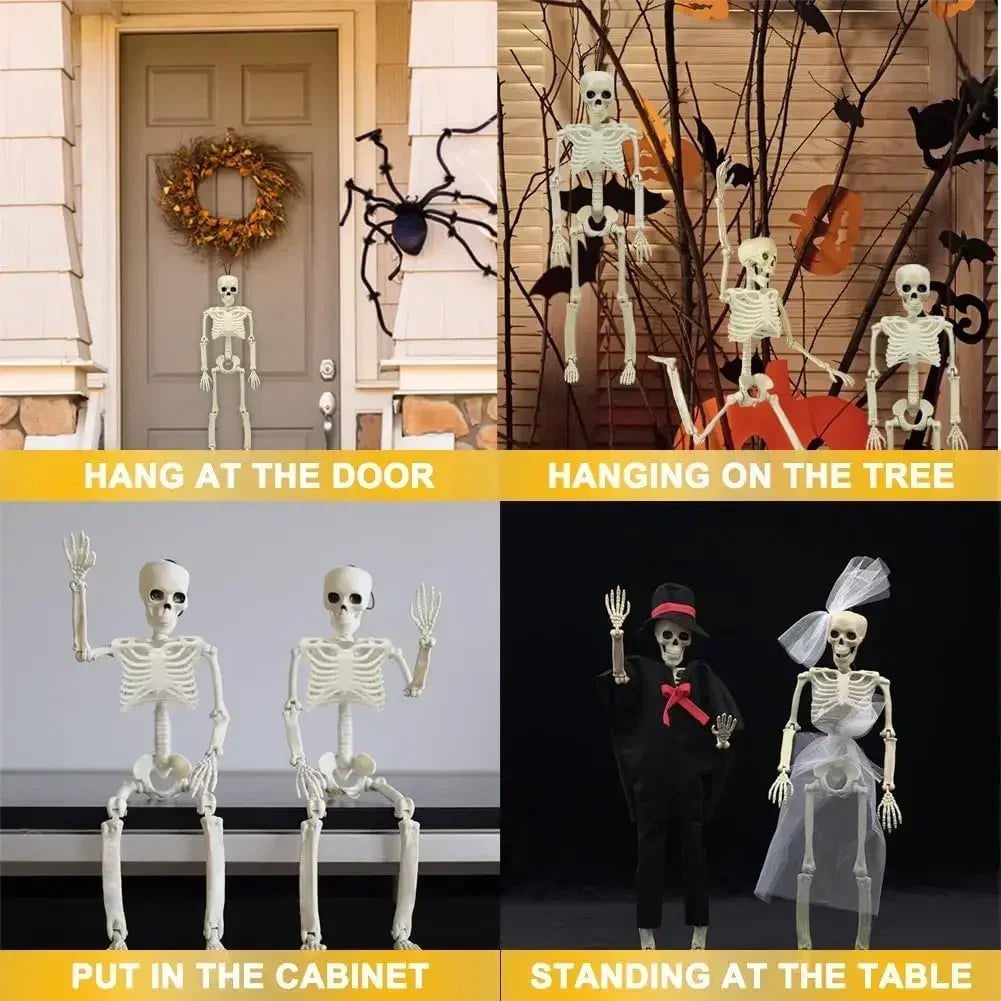 Poseable Skeleton Prop Articulated Joints Hanging Skull Standing