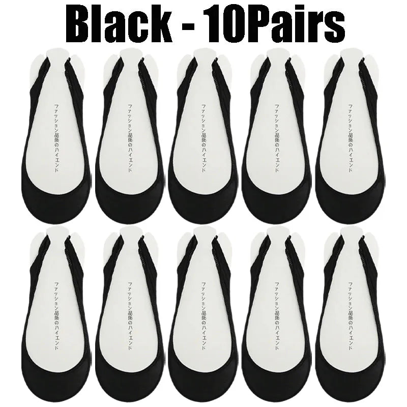 Invisible Silicone Anti-slip Short Socks Summer Ice Silk Ultra-thin