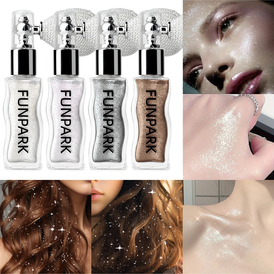 4 Colors Gloss Powder Glitter Highlight Contour Face&body Diamond