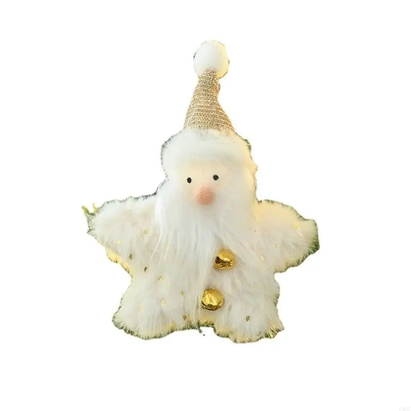 Soft Plush Doll Christmas Tree Ornament Santa Reindeer Hanging