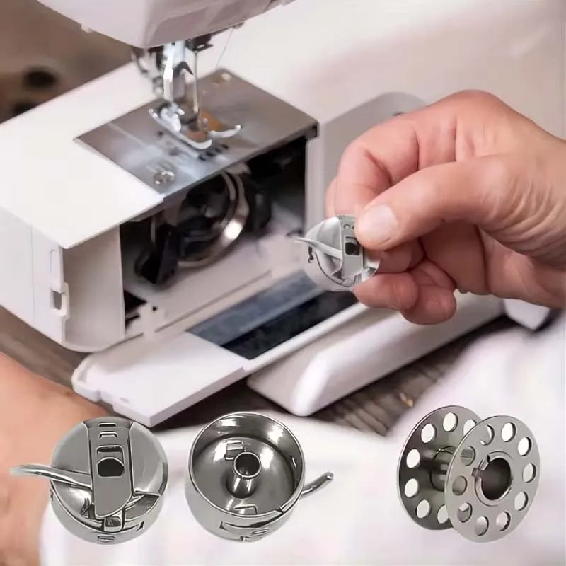 Bobbin Case & 3 Metal Bobbins – Sewing Machine Accessories Sewing Machine Parts Zpaxo