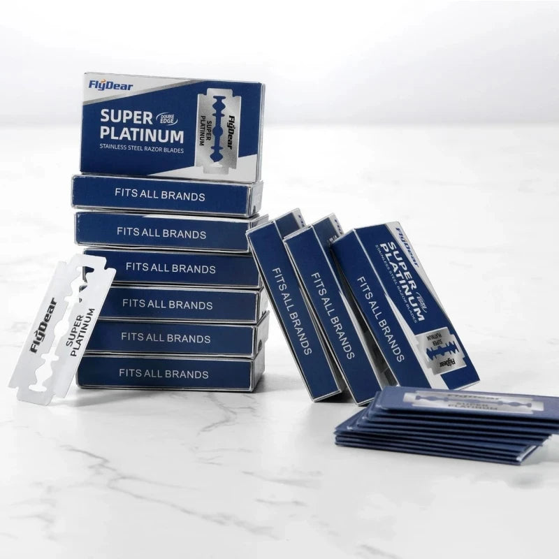Double Edge Safety Razor Blades – Stainless Steel 10–100 Pack Safety Razor Blades Zpaxo