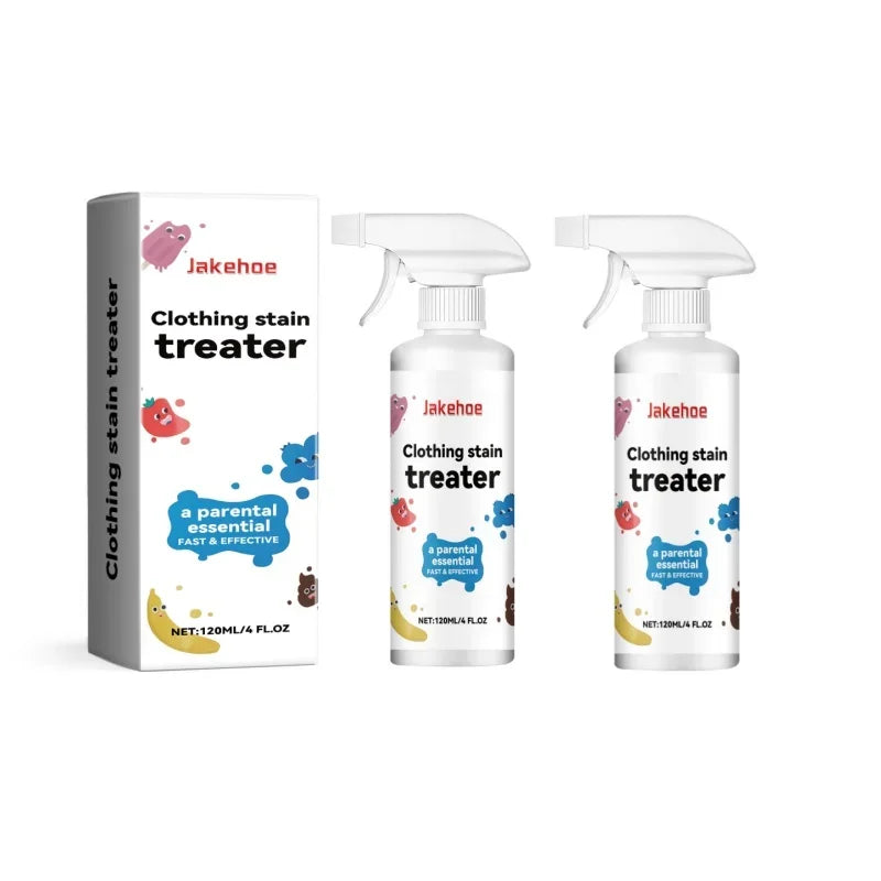 120ml/bottle Clothes Decontamination Spray Stain Treater Spray Stain Remover For Fabric Portable Stain Treater Spray Zpaxo 120ML 2PCS