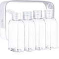 Travel Bottles Label Storage Bag Brown Transparent Plastic Bottle