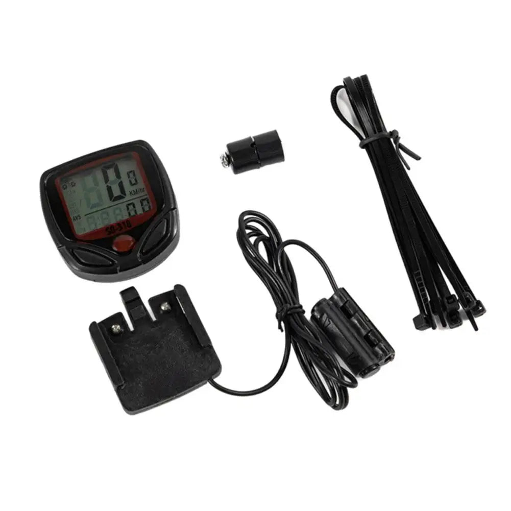 Waterproof Bicycle Digital Speedometer – Large LCD Bike Computer Bike Speedometer Zpaxo 1set
