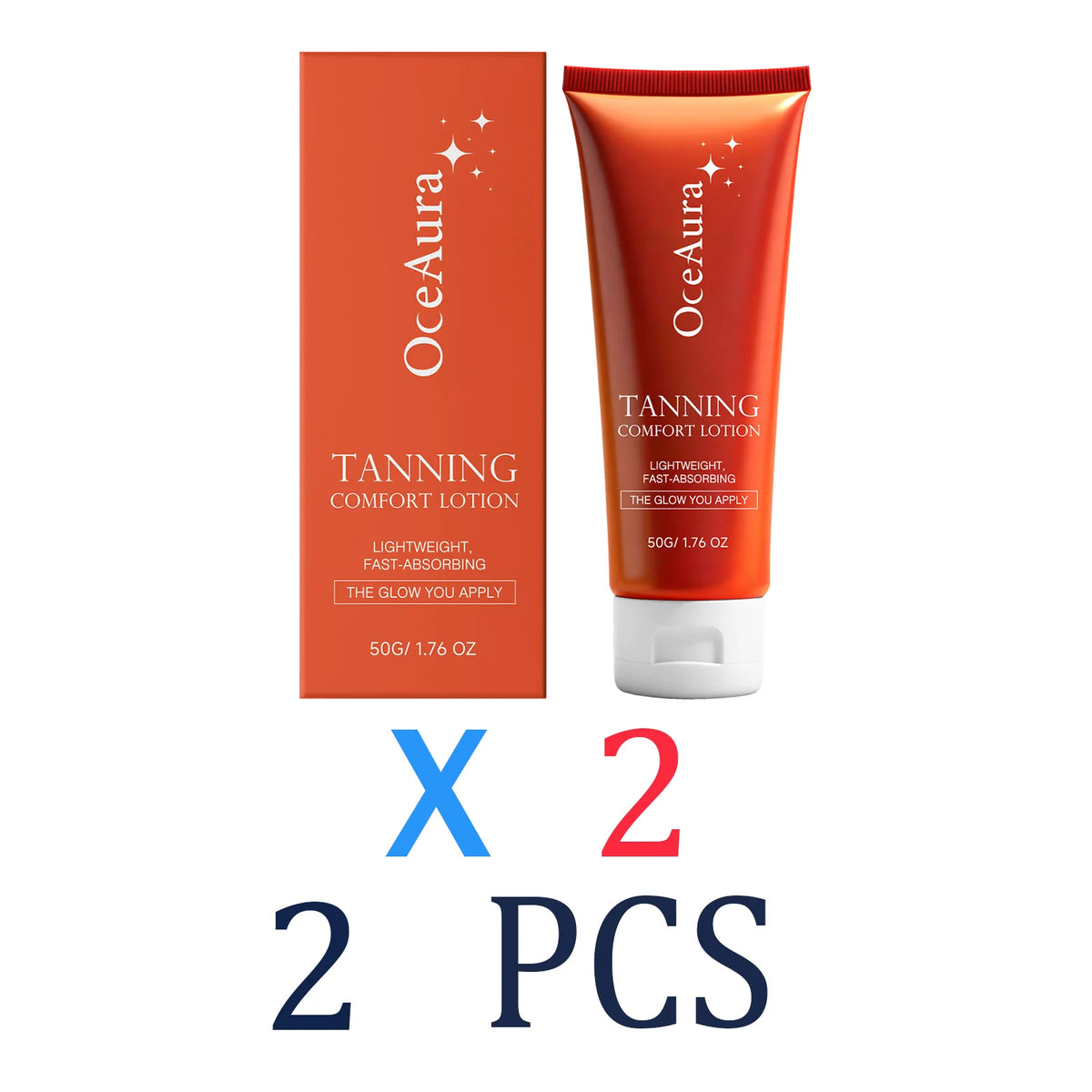 Nourishing Body Lotion Self Tanner Natural Glow Hydrating Sun Kissed Fast Drying Streak Free Long Lasting Moisturizing 50ml DHA Zpaxo 2 Pcs