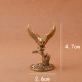 1Pc Owl Statue Antique Solid Brass Owl Mini Figurines Retro Copper Animal Tea Pet Desktop Ornament Decor Crafts Animal Figurines Zpaxo Copper