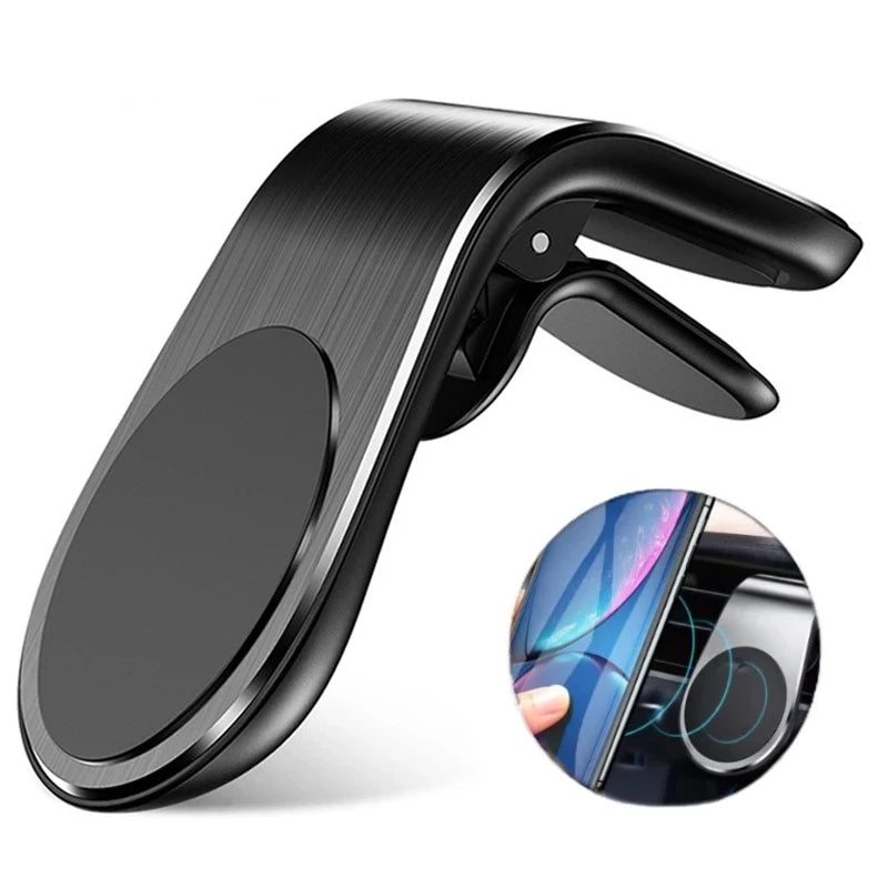 Magnetic L-shape Car Phone Holder Universal Mount Mobile Cell Stand Zpaxo