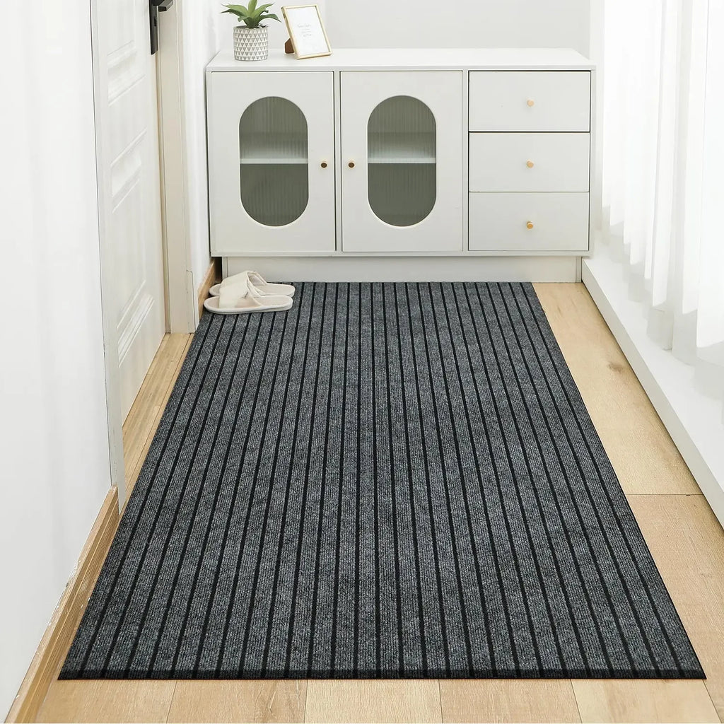 Modern Minimalist Square Floor Mat – Non-Slip & Machine Washable
