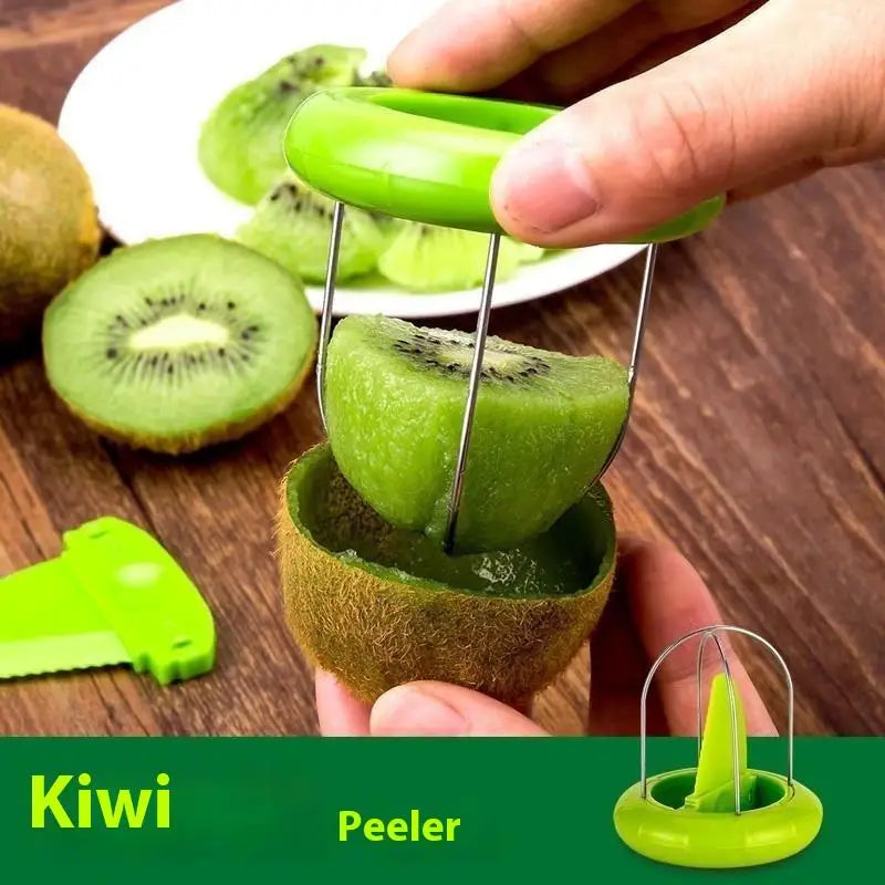 Kiwi Cutter Peeler Slicer Kitchen Detachable Creative Gadgets Stainless Steel Lemon Peeling Tools Fruits Salad Maker Accessories Zpaxo