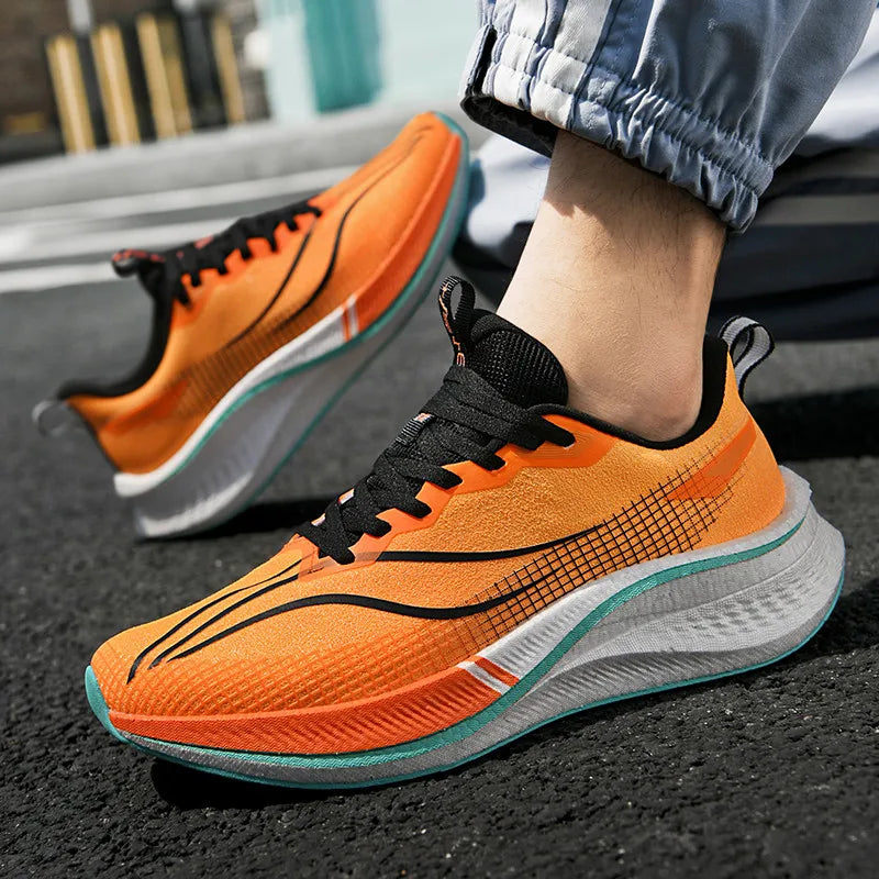 Men's Casual Sneakers Luxury Trainer Shoes Breathable Race Running