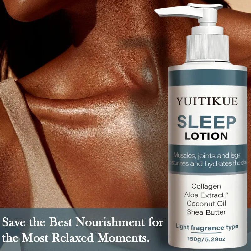 YUITIKUE Sleep Lotion – Collagen & Aloe Vera Night Repair Body Cream Night Repair Body Lotion Zpaxo