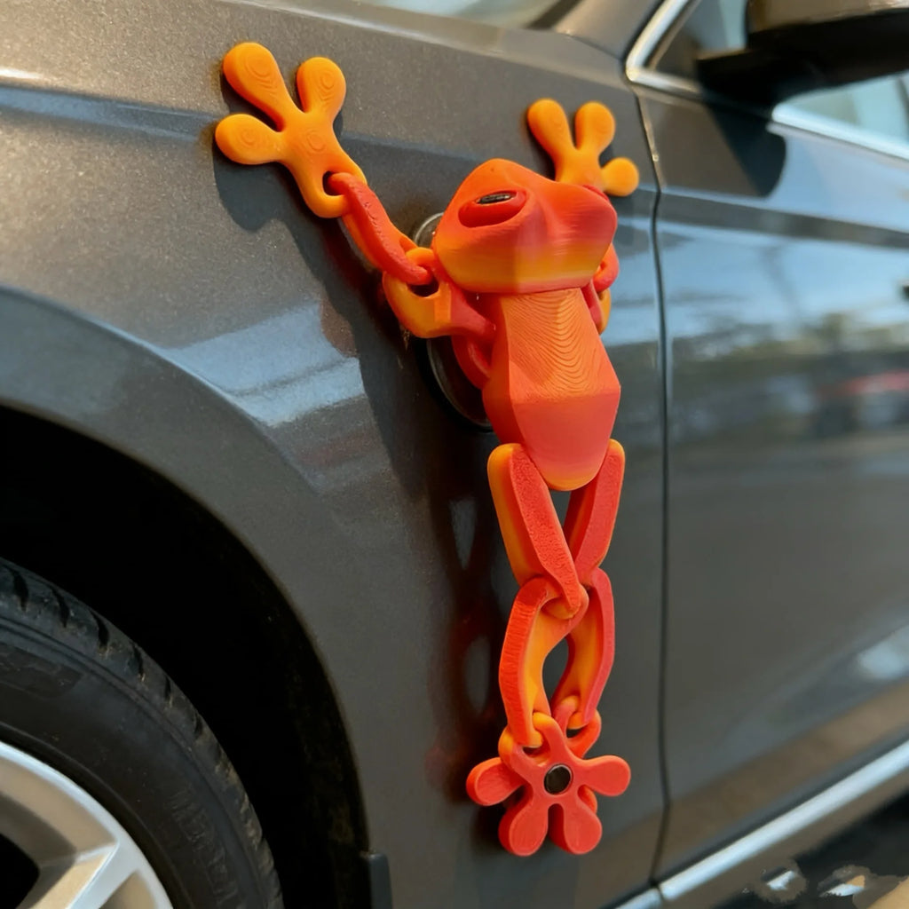 3D Printing Tree Frog Fridge Magnet Joint Movable Ornament Kitchen Zpaxo