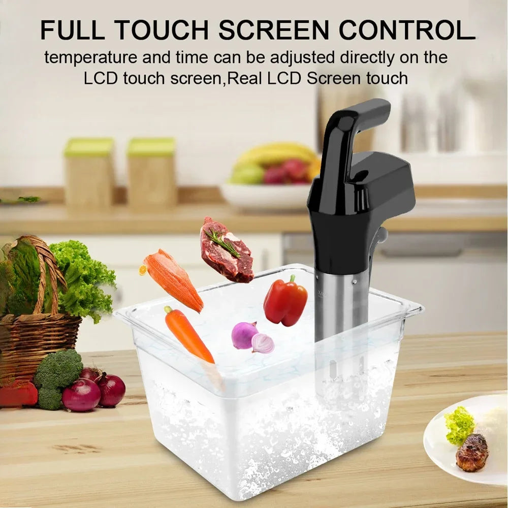 Waterproof Smart Slow Cooker 1100W Vacuum Sous Vide Cooker Digital Display Immersion Circulator Accurate slow Cooking Machine Zpaxo