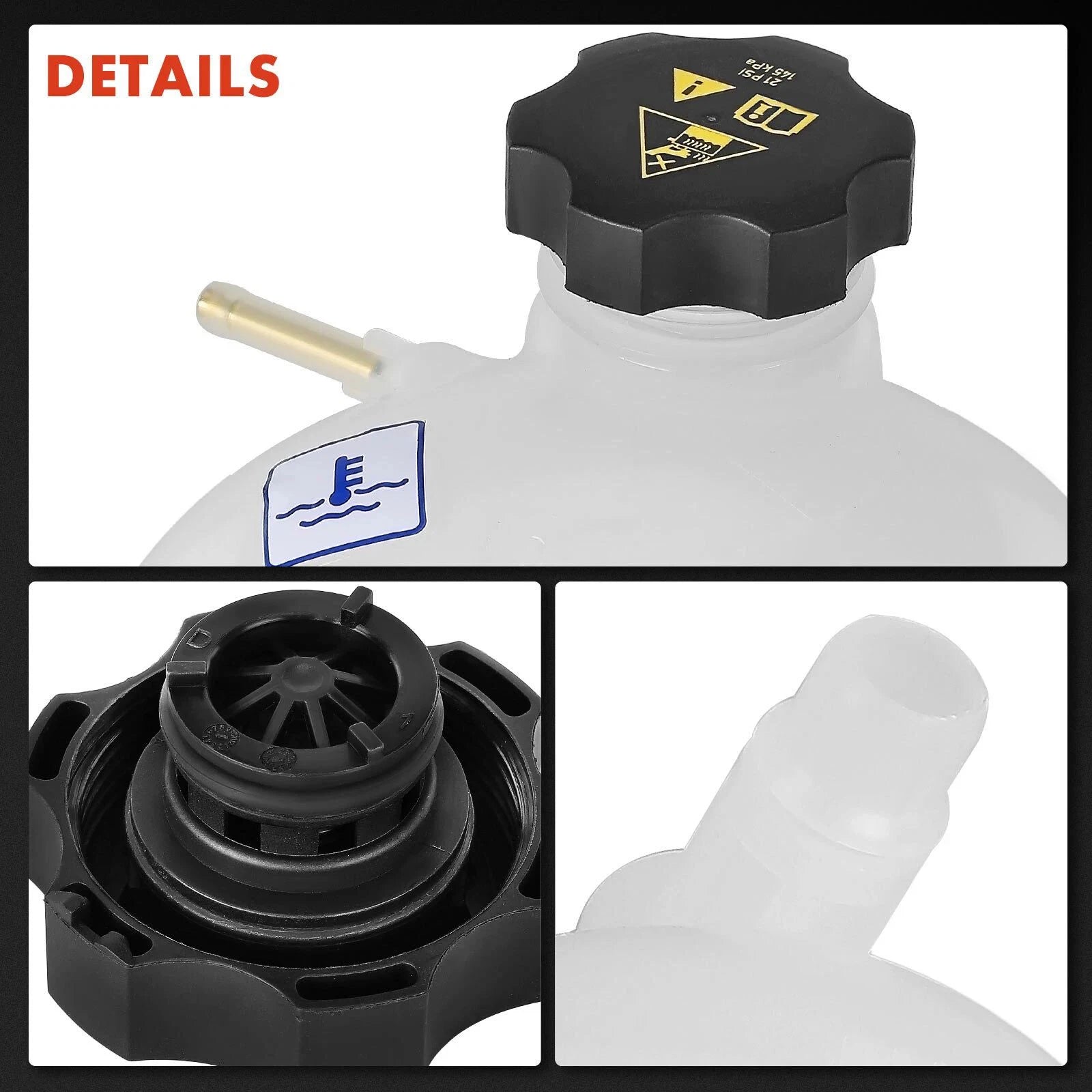 68289857AA Coolant Reservoir Radiator Expansion Tank Replacement Fiat