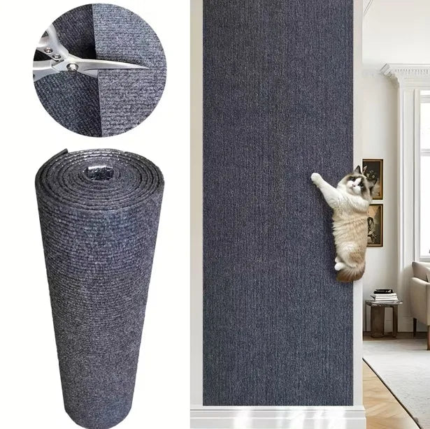 200x40CM Self-adhesive Cat Scratching Mat Protects Furniture Promotes
