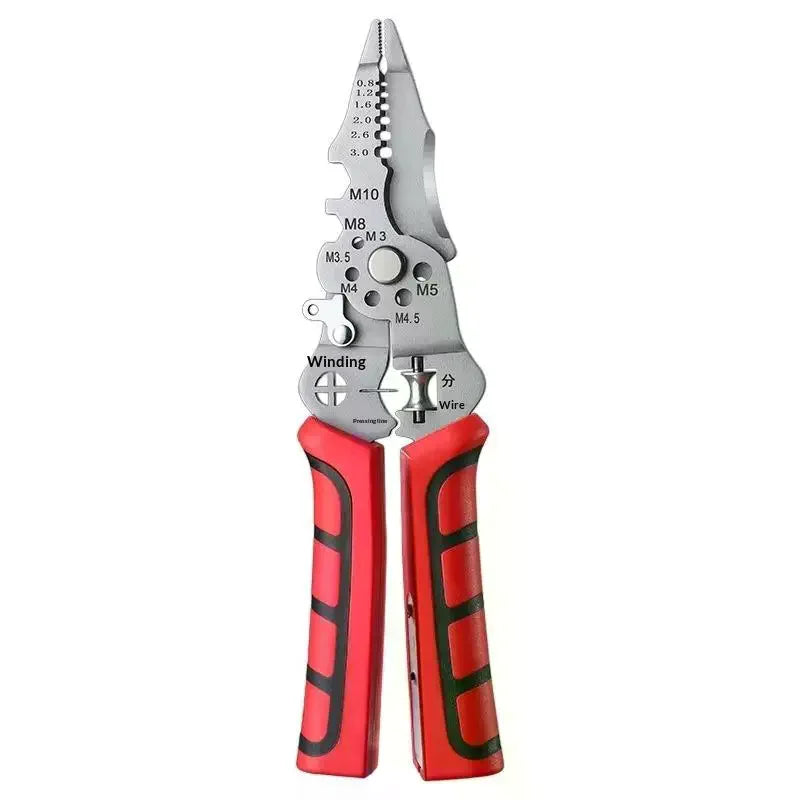 Foldable Cable Cutter Crimper Tool 1 Wire Stripper Electrical Test Zpaxo Default Title
