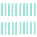 20pcs Portable Reusable Silicone Strap Winder Tids Organizer Desktop USB Data Cord Earphone Wire Line Wrap Ties Management Clips Zpaxo Green-20PCS