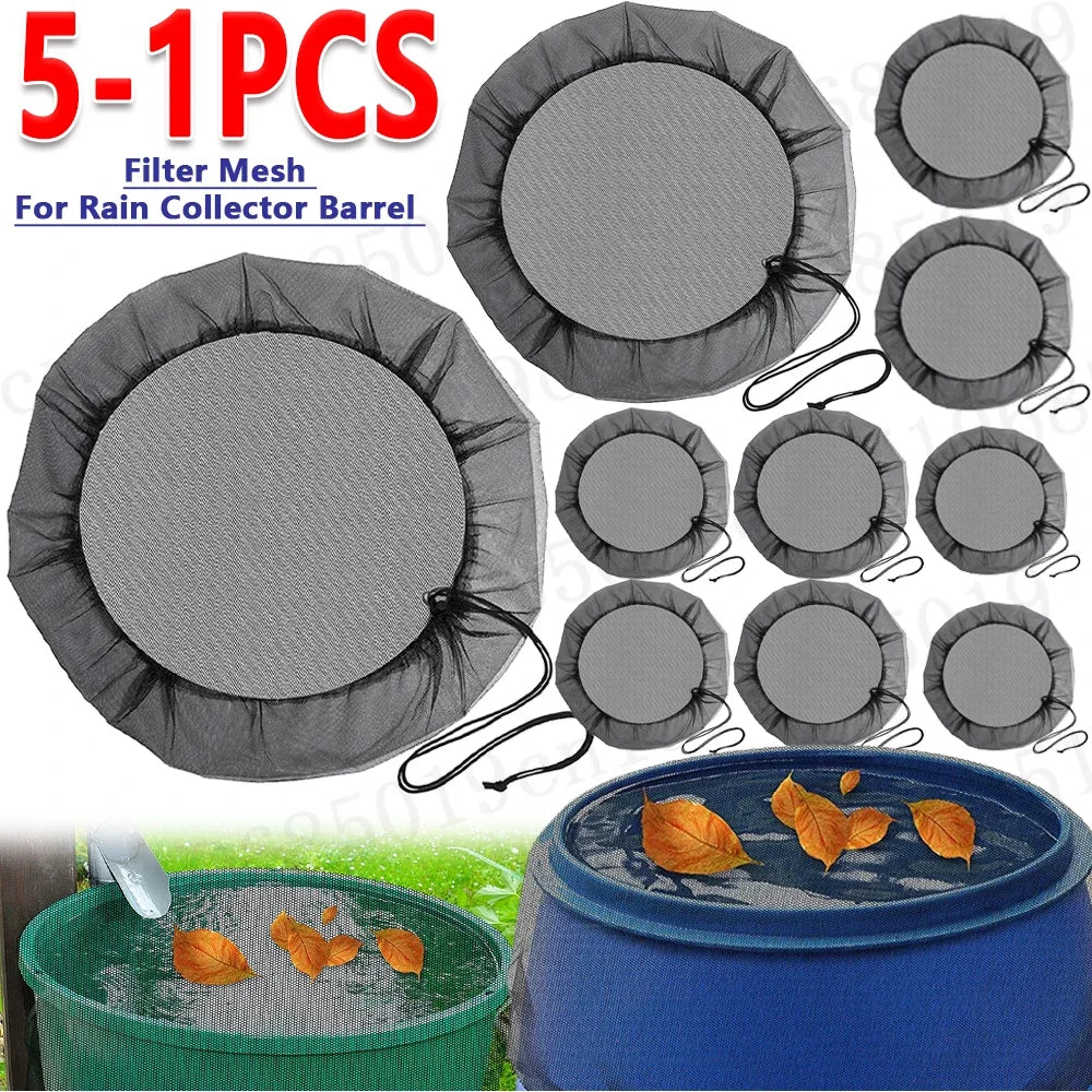 5- Rain Barrel Filter Mesh Drawstring 120 110 100 80 Nylon Rainwater Zpaxo