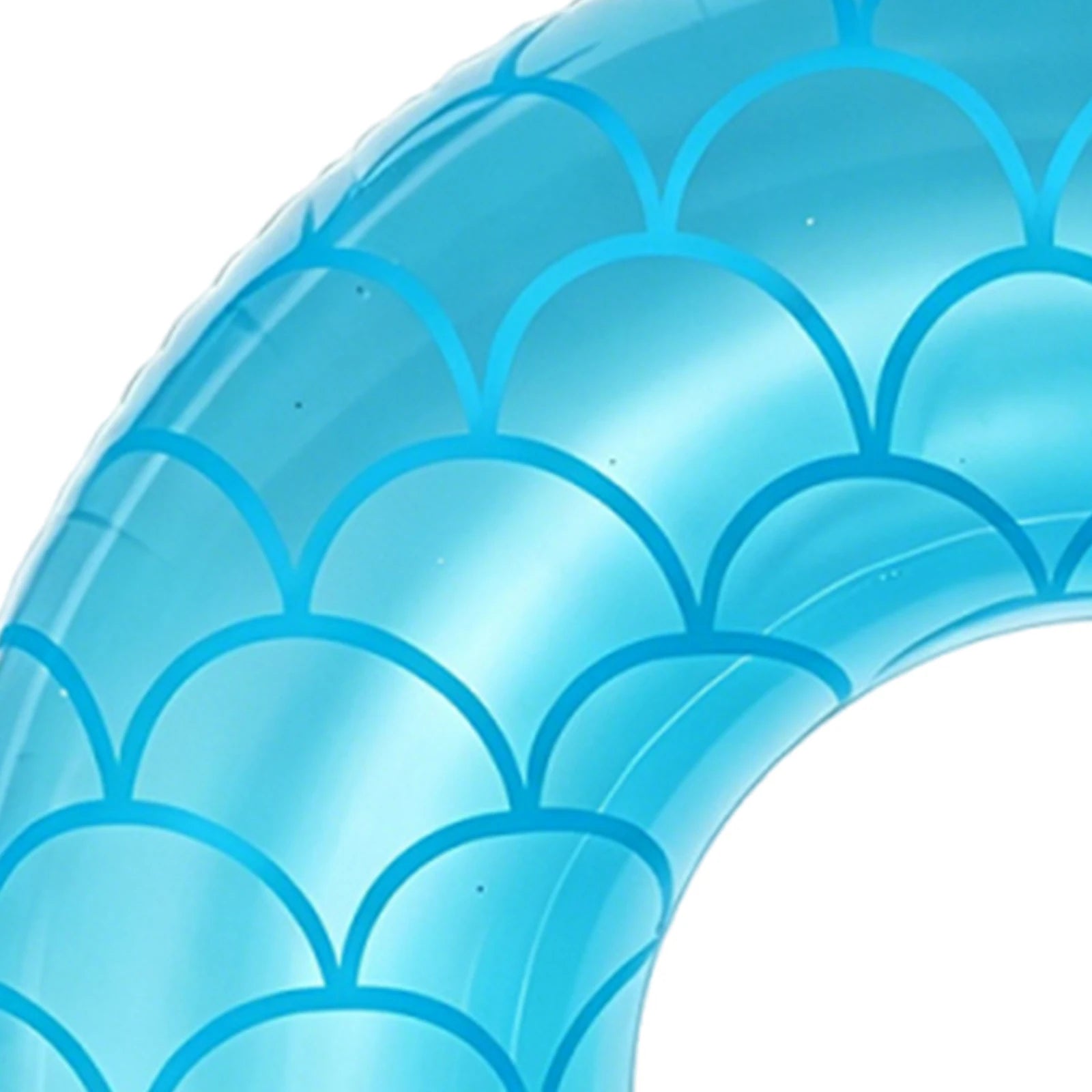 PVC Sequined Mermaid Swimming Ring Thickened Cute Inflatable Pool Zpaxo