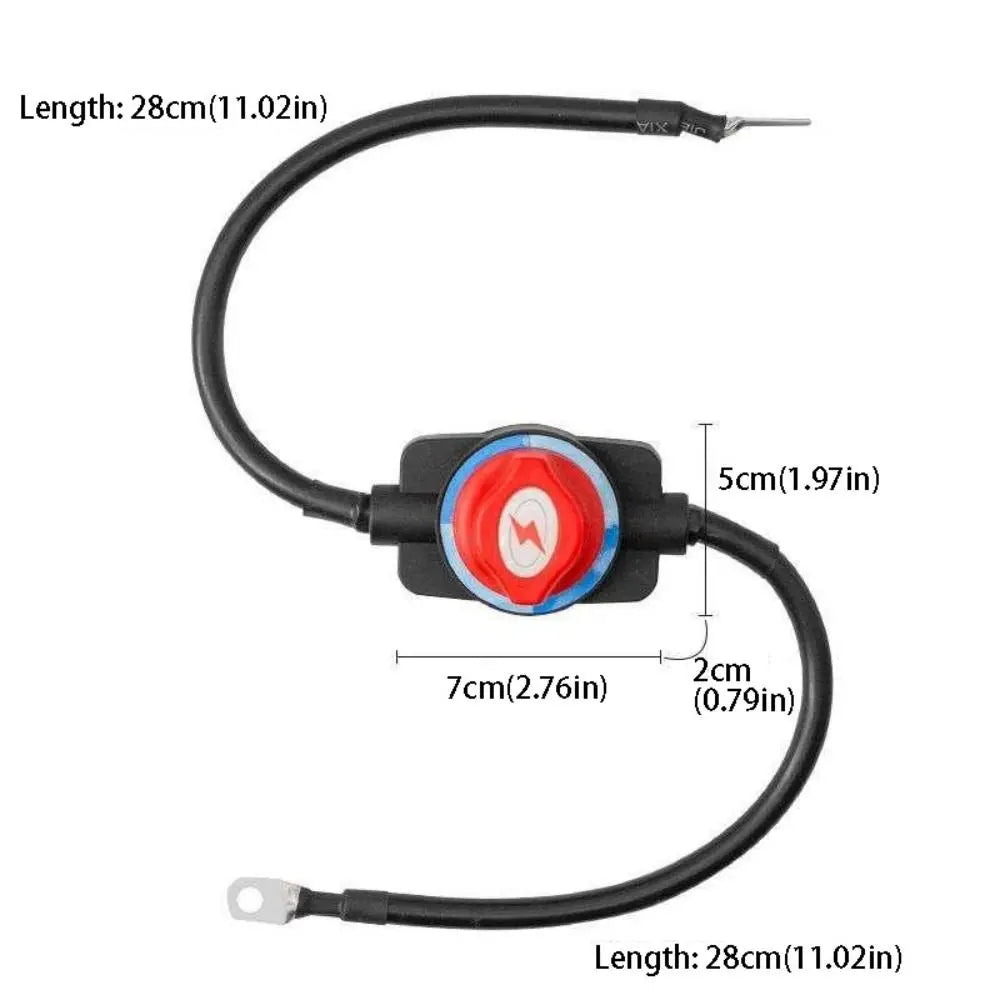 Wire Car Battery Power Off Switch Anti-leakage 12V 24V Main Zpaxo