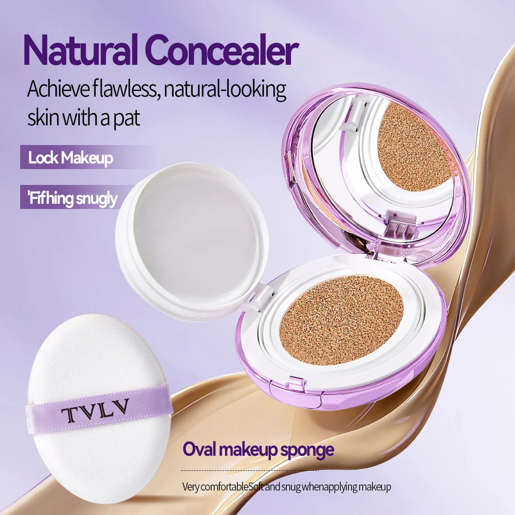 Air Cushion Foundation - Long-Lasting Matte, Conceal Flaws, Flawless Base Zpaxo