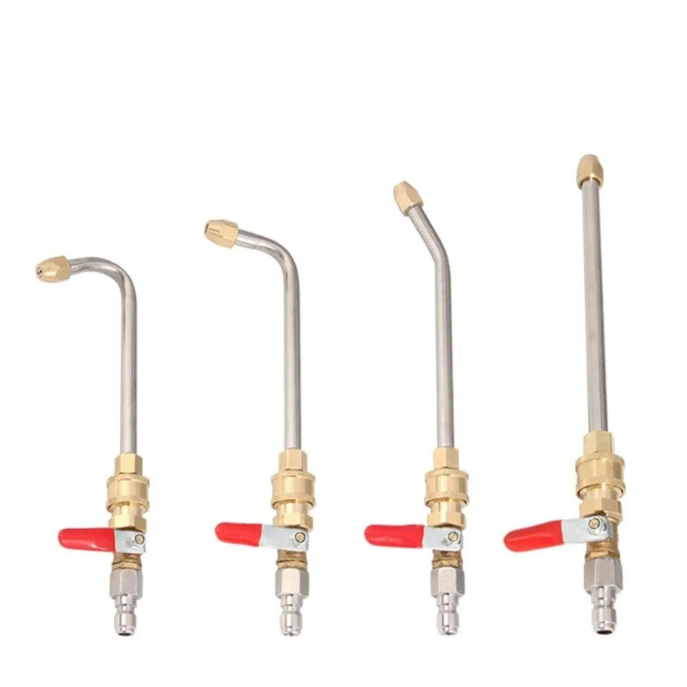 High Pressure Car Washer Extension Wand Metal Jet Corrosion Resistant Washer Gutter Cleaner 1/4 Inch Washer Valve Wand Zpaxo