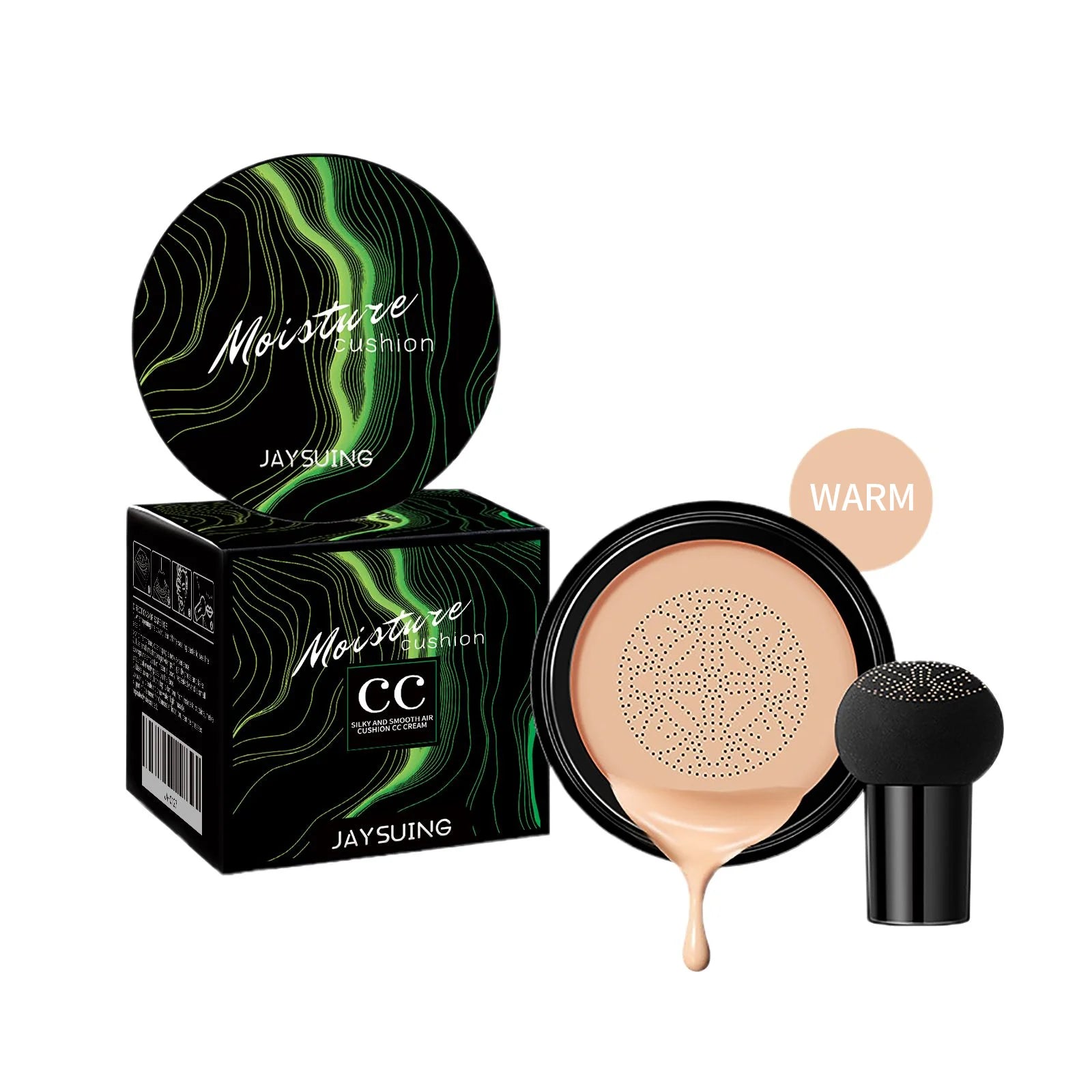 Mushroom Head Air Cushion Concealer – Full Coverage Makeup Air Cushion Concealer Zpaxo Natural Tone