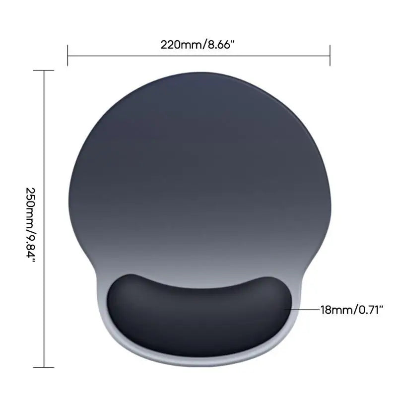 652F Silicone Hand Rest Cushion Pad Wrist Support Mat Gaming Computer Zpaxo
