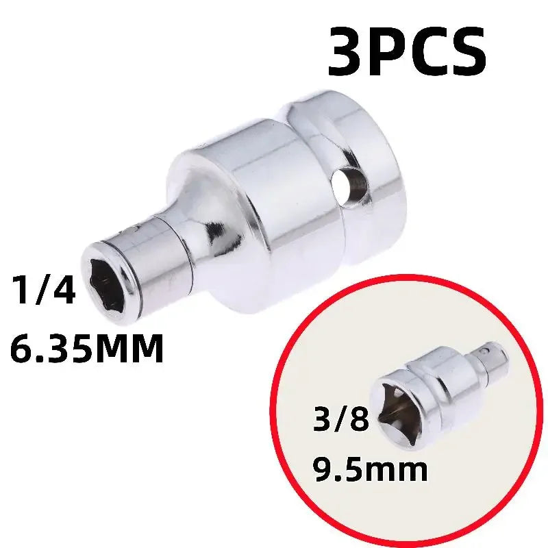 1 Screwdriver Holder Impact Socket Conversion Adapter 4 3 8 2 Square Zpaxo B 3pcs