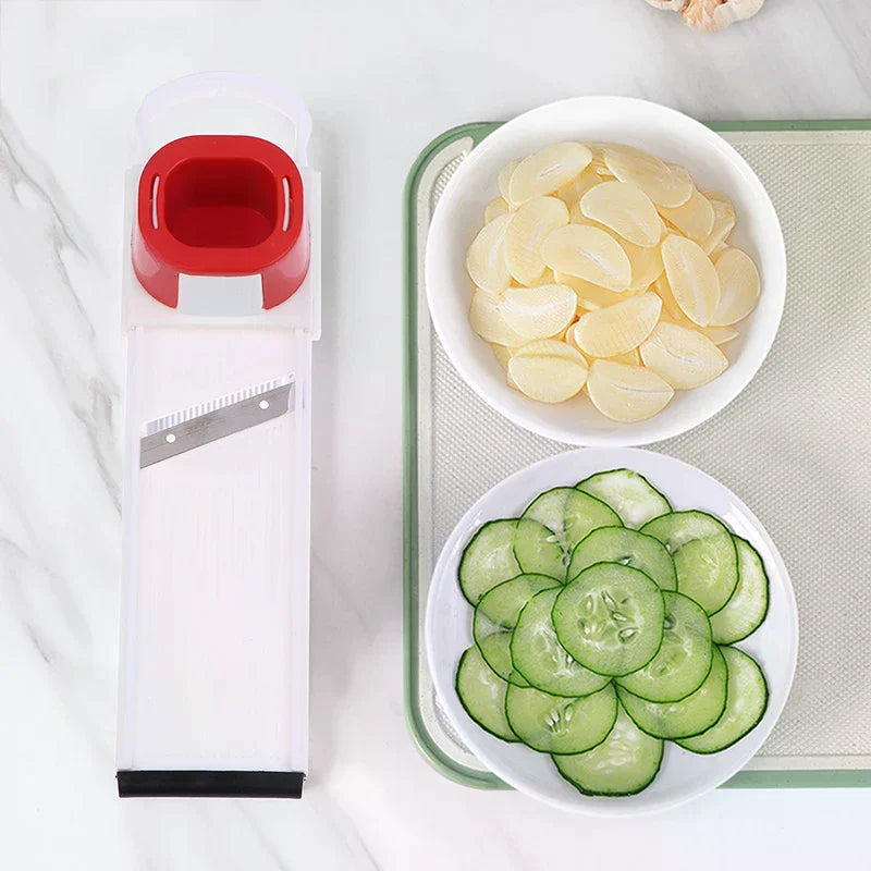 2 In 1 Ginger Garlic Cutter Slicer Manual Slicing Grinding Lazy Double-Sided Vegetable Cutting Chopper Home Kitchen Gadgets Zpaxo