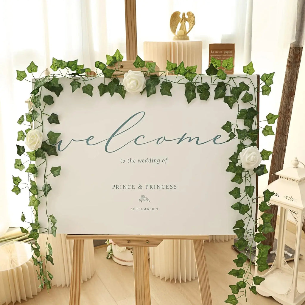 20 2M Fake Ivy Vine Artificial Plant Green Leaves Garland Creeper