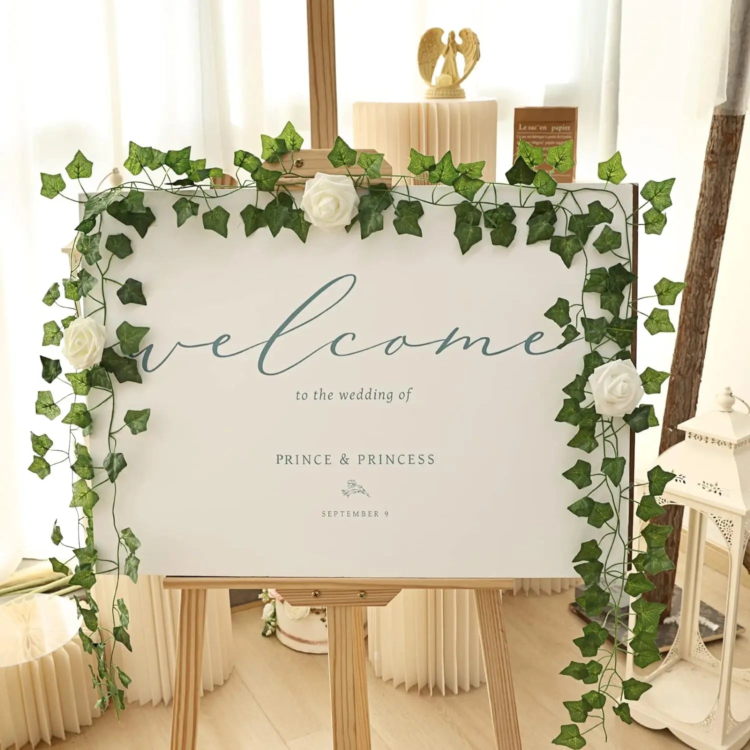 20 2M Fake Ivy Vine Artificial Plant Green Leaves Garland Creeper