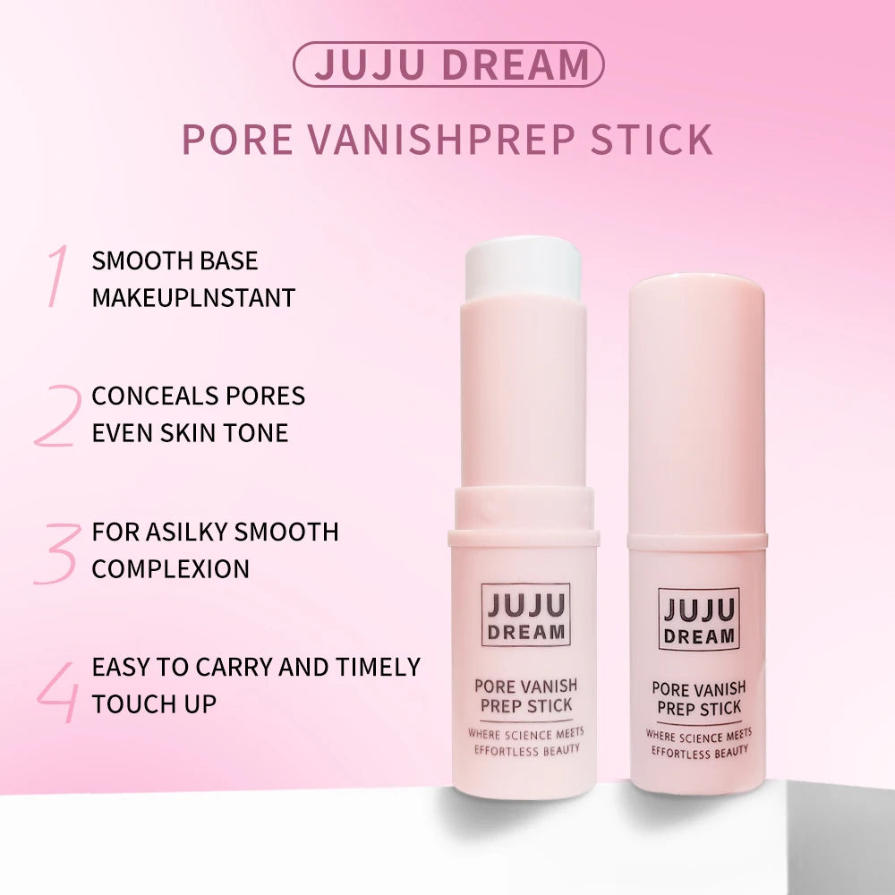 JUJU DREAM Pore Vanish Prep Stick - Pore Minimizing Primer Stick, Oil Control Face Base for Smooth Makeup Zpaxo