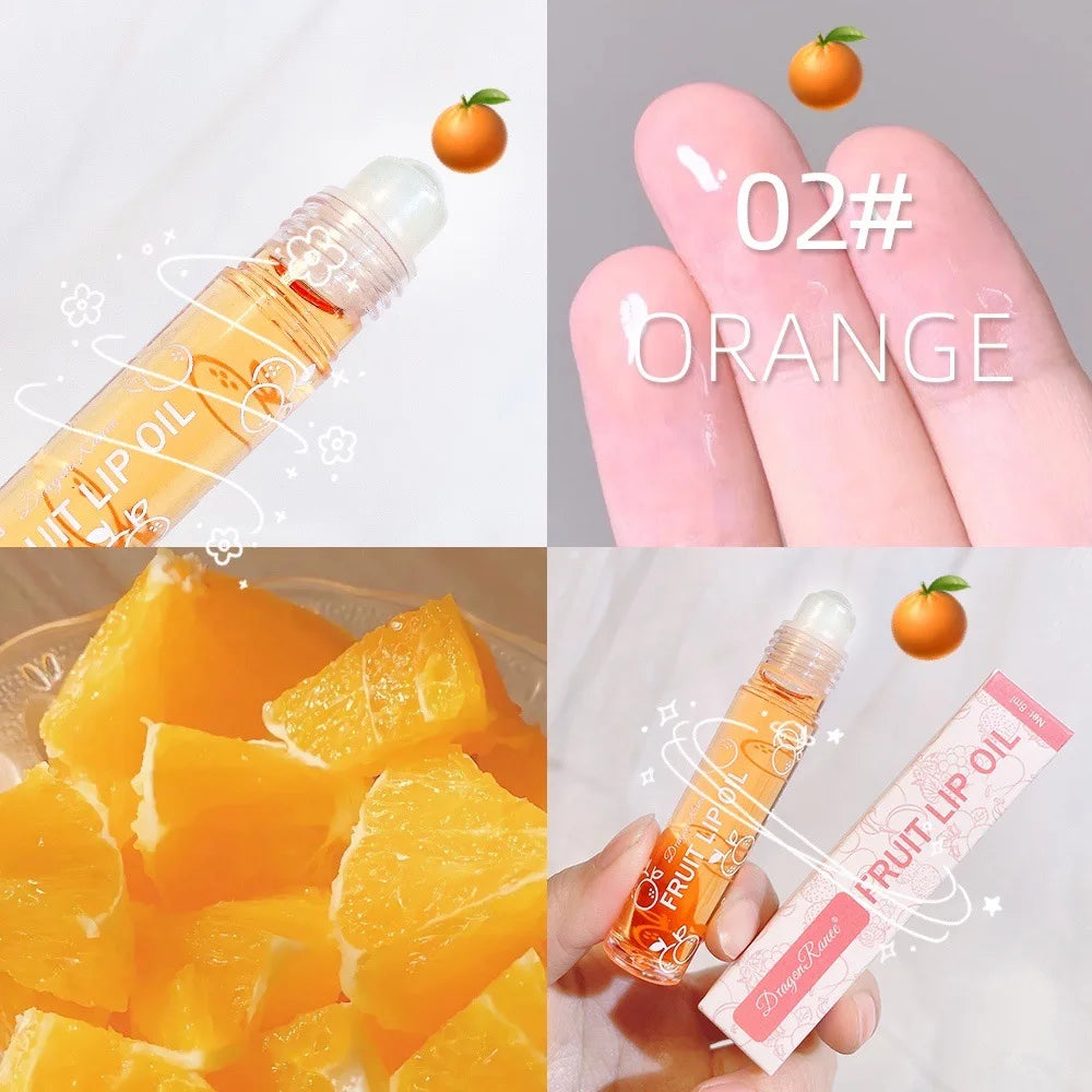 Hydrating Lip Oil Roller Gloss Moisturizing Nourishing Lip Balm Transparent Colorless Fruit Avocado Lip Care Zpaxo 02