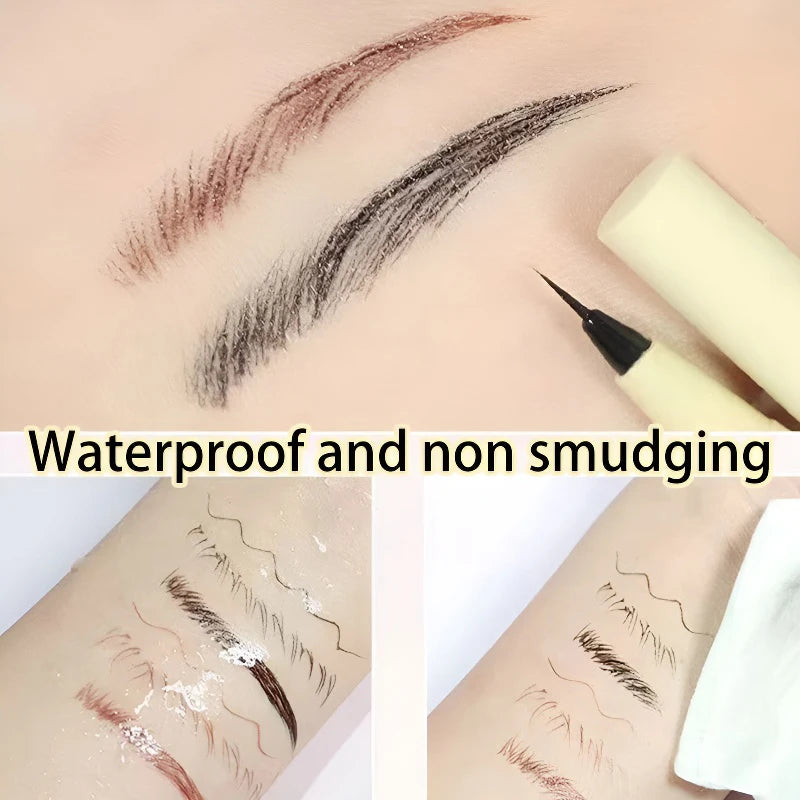 Yellow Tube Liquid Eyeliner Pen Quick Dry Smooth Lasting Waterproof