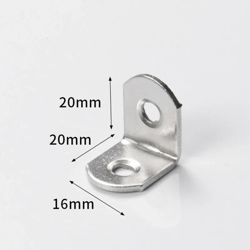 40-Pack Stainless Steel L Brackets – Right Angle Corner Braces Corner Brackets Zpaxo