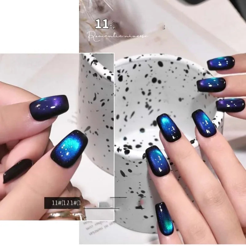 Colorful Cat's Eye Gel Double-light Romantic Universe Nail Polish UV