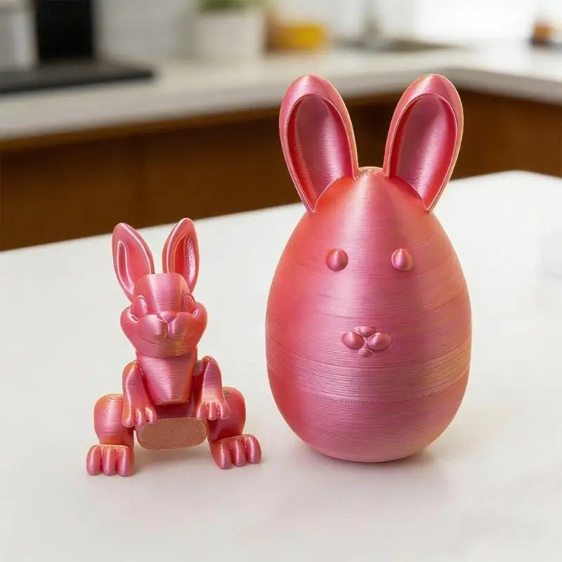 652F 3D Printed Rabbit Figurine And Decorative Box For Small Items Zpaxo