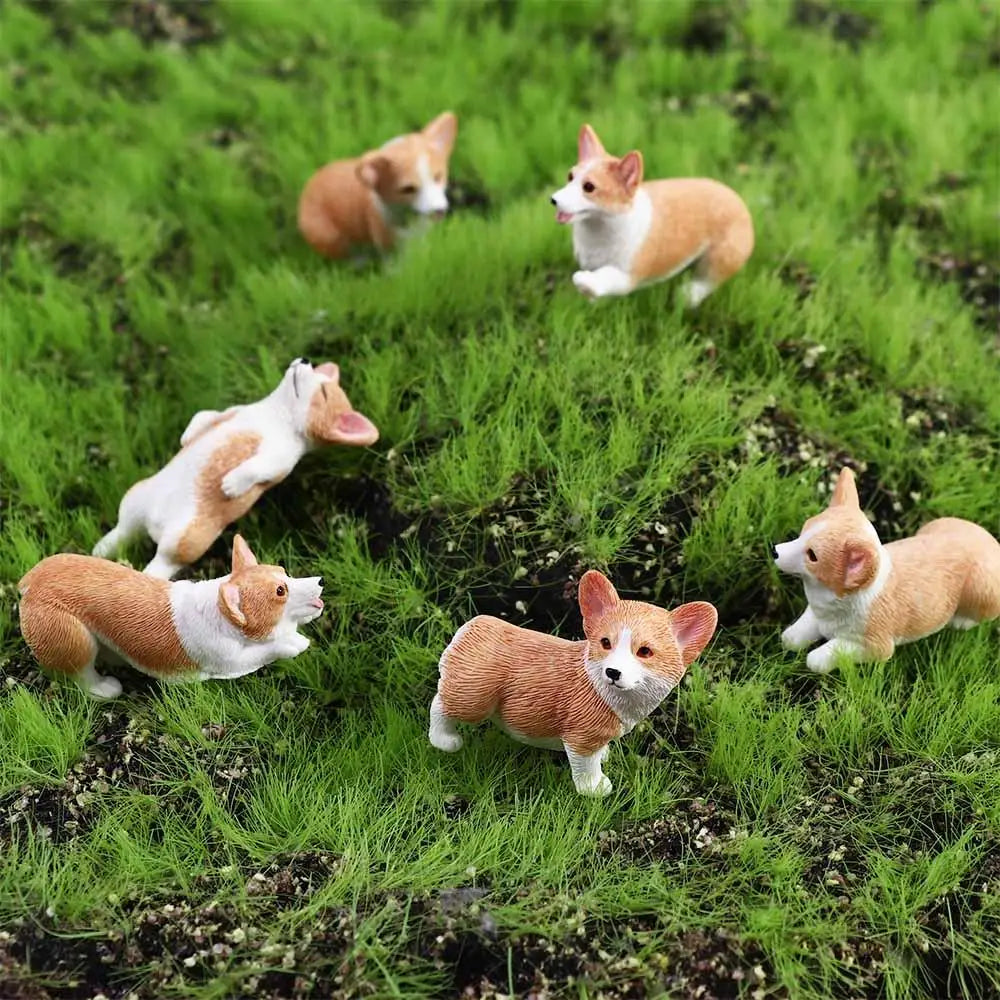 Auto Decoration Dog Doll Children's Resin Figures Mini Animal Car Zpaxo
