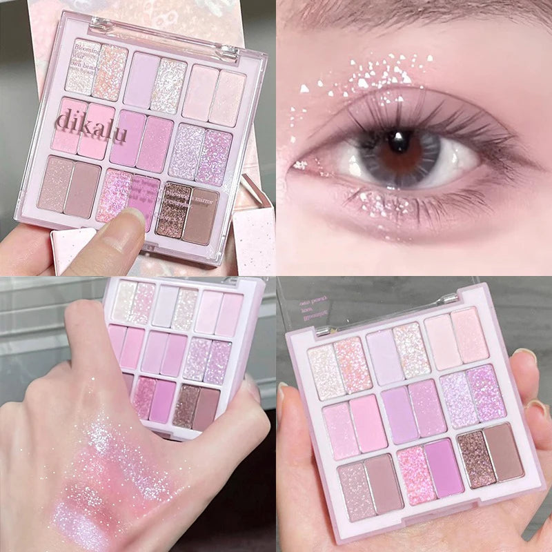 18Color Eyeshadow Palette Gliter Eyes Shadow Long Lasting Korean Eye Zpaxo